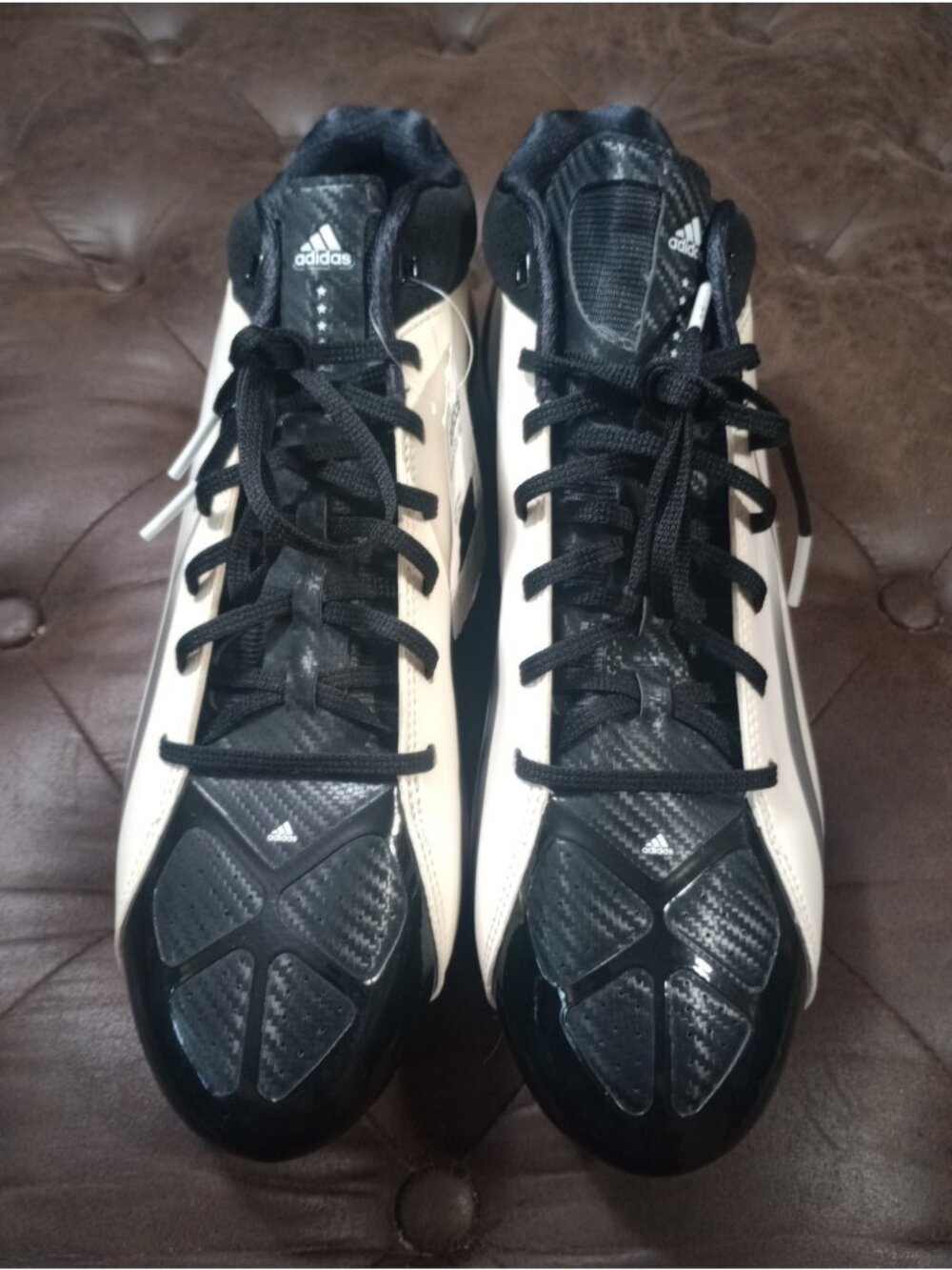 New Black Adidas Adizero 5-Star Soccer/Football Cleats Mens Size 15